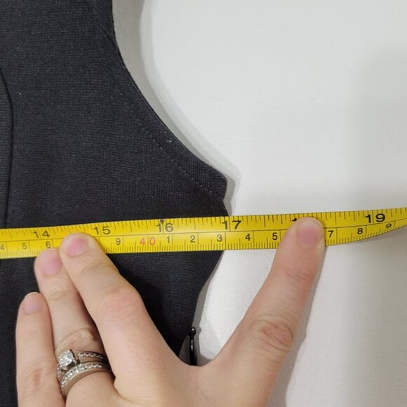 Societe Anonyme Black Sleeveless V-Neck Knee Length Sheath Dress Size XS - Picture 10 of 10